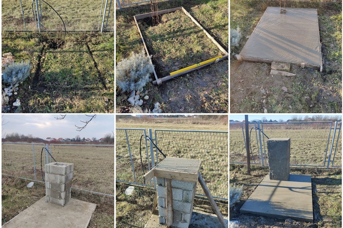 Odrađen prvi pravi zidarski posao – prostor i postolje za solarni tuš&nbsp;💪😎