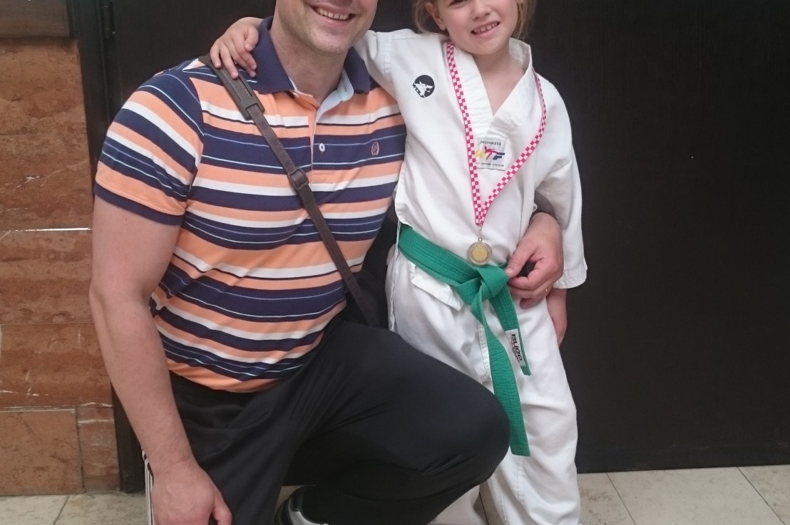 Prva medalja iz taekwondoea za moju Lu&nbsp;❤