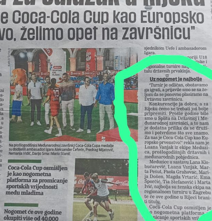 Luana s Meduzicama opet gazi u Coca Cola Cupu 💪
