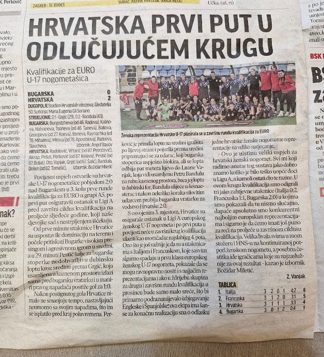 Izvješće iz Sportskih novosti s utakmice Bugarska – Hrvatska&nbsp;😎