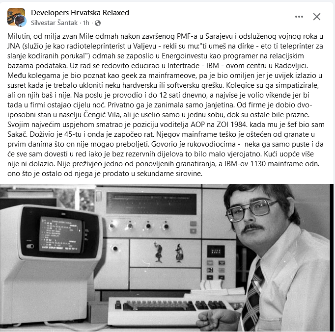 Posveta “Milutinu iz Sarajeva”&nbsp;❤️