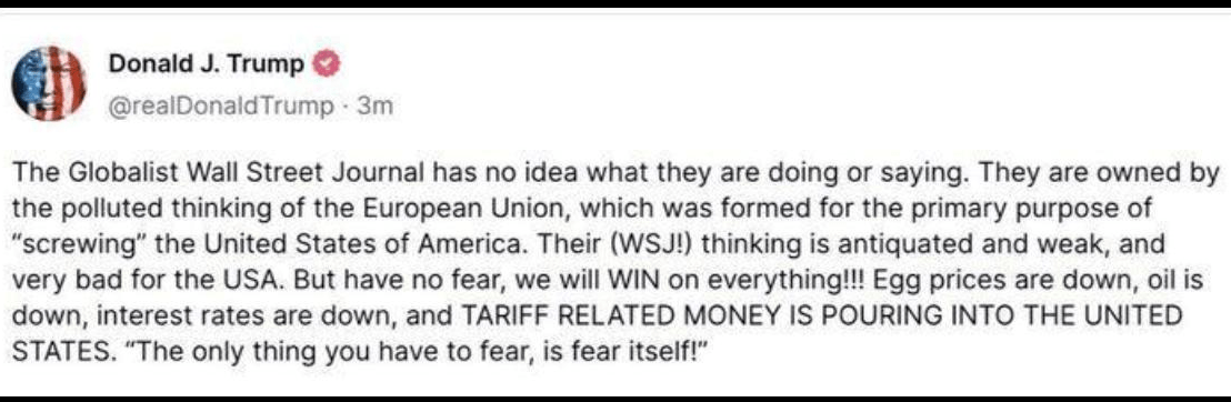 WTF, Donald!? U fajt s Wall Street Journalom? Really?&nbsp;😮🤔🤣