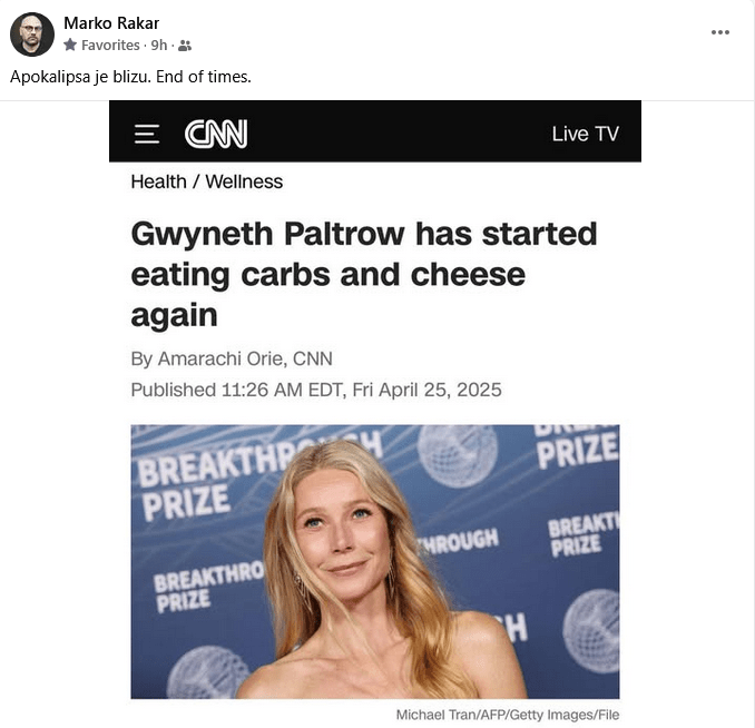 Gwyneth Paltrow došla pameti!? 😮