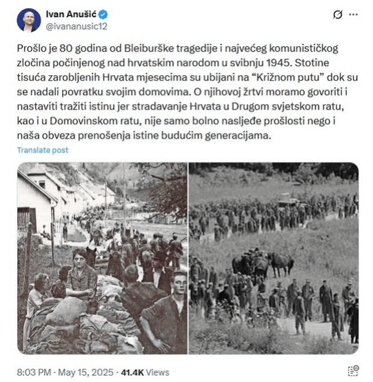 Je li ministar Anušić “mali&nbsp;ustaša”?