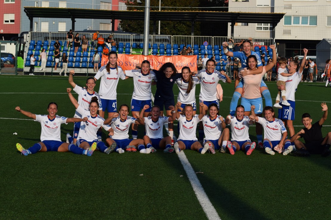 2. kolo Prve HNLŽ, Agram – Hajduk 0 : 4, uz hat-trick Andree Grebenar&nbsp;❤️❤️❤️