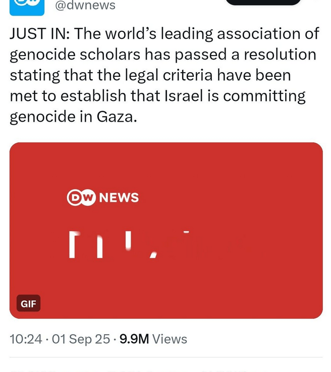 Sad je i službeno … Izrael čini genocid u Gazi&nbsp;🙄😮😥