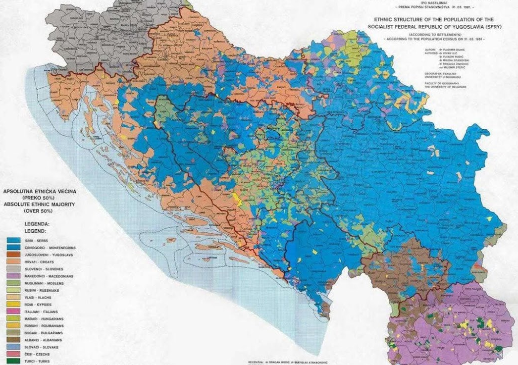 Etnički sastav SFRJ 1981.&nbsp;godine
